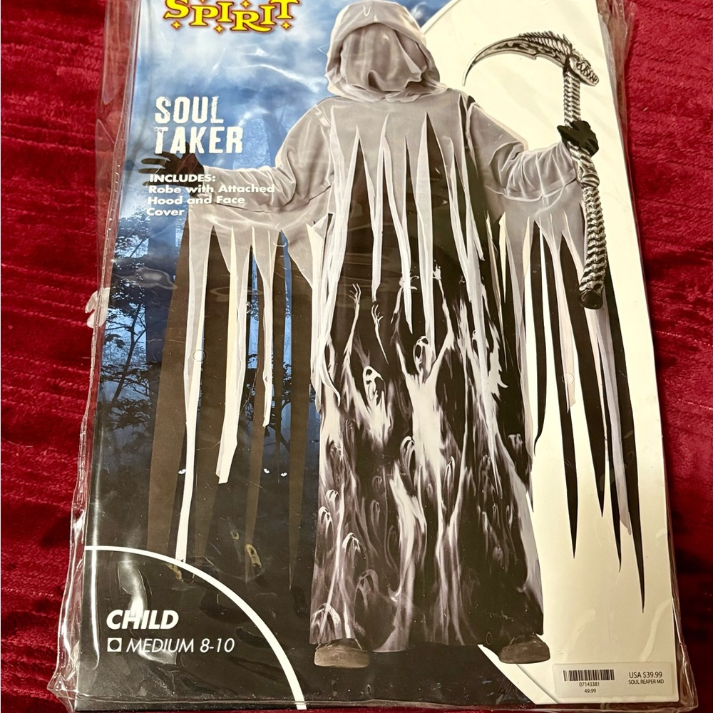 Spirit Halloween Soul Taker Kids Costume - Black and White
